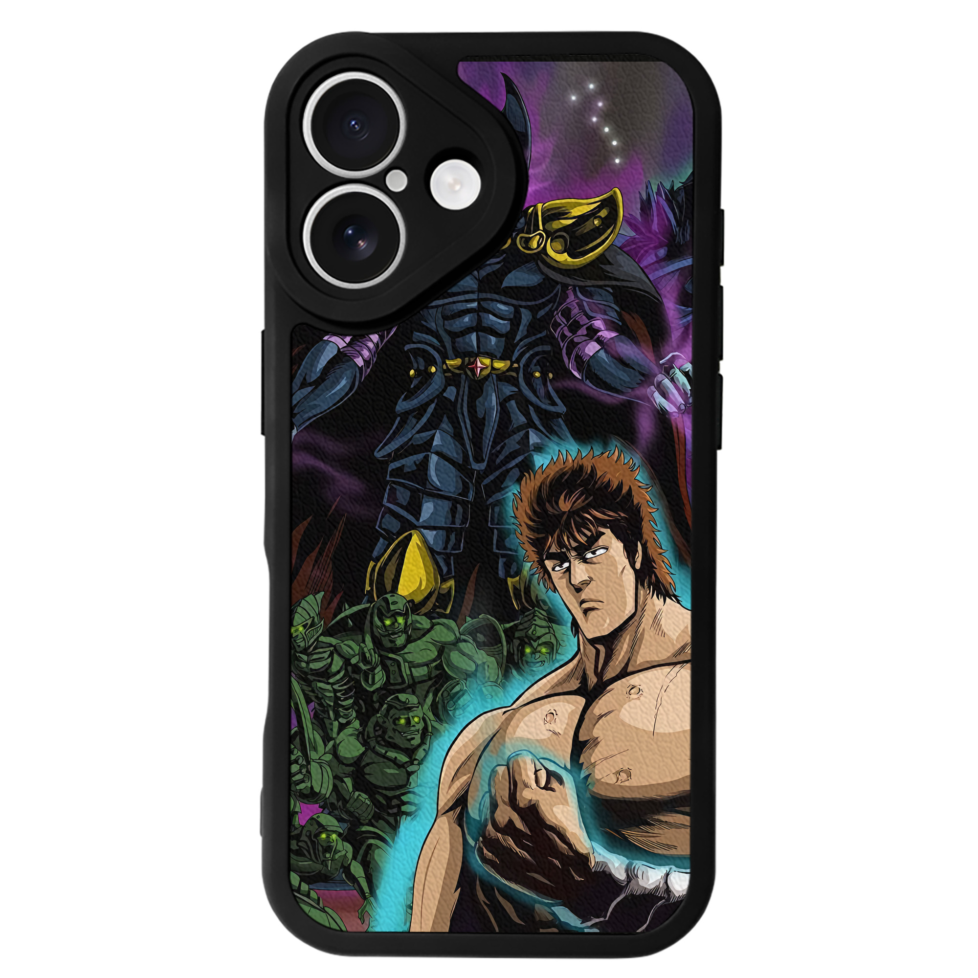 （画像用） 北斗の拳 Fist of the North Star 【iPhone 16シリーズ対応】シリコンスマホケース（レザー調） 材質：シリコン